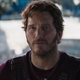 Star-Lord (Chris Pratt) with messy hair.
